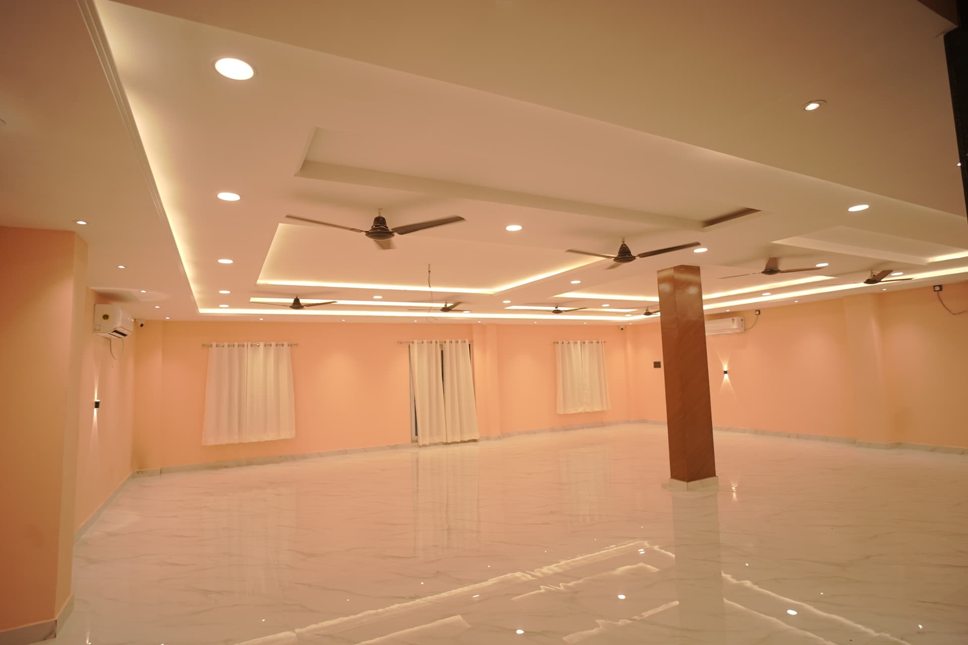 Decorated banquet hall for family events