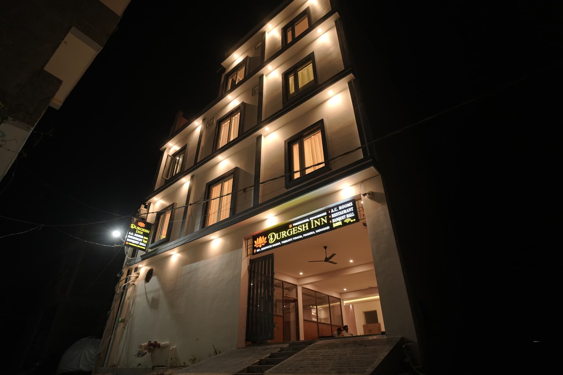 Durgesh Inn hotel exterior near Ring Road Varanasi