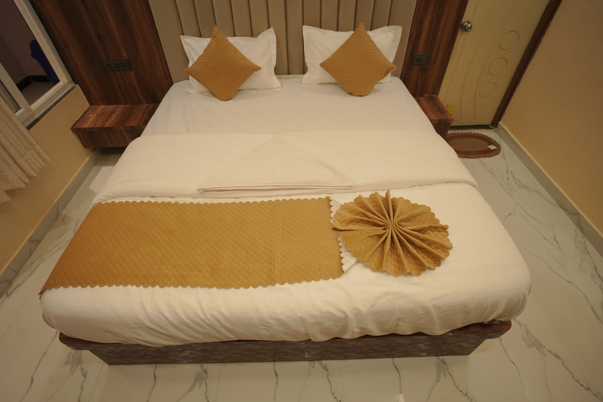 Premium double bed room interior